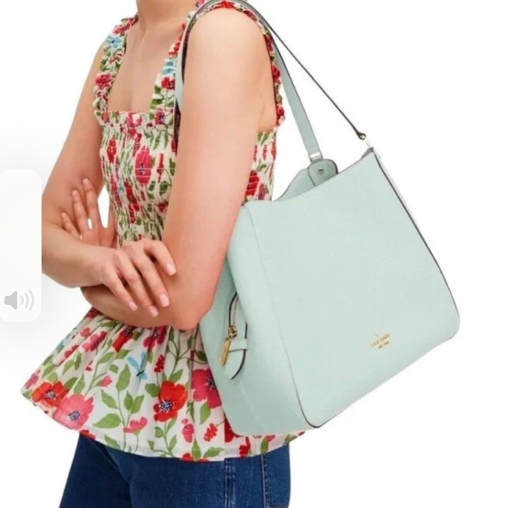 Kate Spade Lelia Mint Green Shoulder Bag